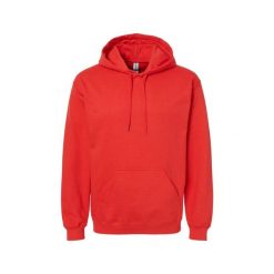 Bluza Z Kapturem Dla Dorosłych Unisex Softstyle Fleece Midweight. Czarne bluzy z kapturem GILDAN, m, bez wzorów, z bawełny, z kapturem. Za 104.99 zł.