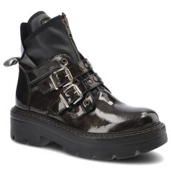 Brązowe Botki Maciejka Damskie Stylowe Obuwie. Brązowe botki Maciejka, bez wzorów, ze skóry, eleganckie, bez obcasa, bez zapięcia. Za 379.00 zł.