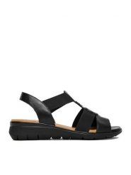 Go Soft Sandały CEO-WI16-INES-07 Czarny. Czarne sandały GO SOFT, bez wzorów, ze skóry, bez obcasa, na płaskiej podeszwie, bez zapięcia. Za 179.99 zł.