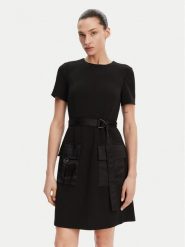 DKNY Sukienka codzienna DD4J1E45 Czarny Slim Fit. Czarne sukienki DKNY, na co dzień, bez wzorów, z syntetyku, bez kołnierzyka, bez ramiączek, proste. Za 409.99 zł.