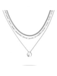 Tamaris Naszyjnik z zawieszką - dł. 50 cm rozmiar: onesize. Szare naszyjniki Tamaris, z materiału, ze stali. Za 161.95 zł.