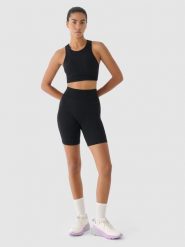 4F Legginsy kolarki treningowe bezszwowe 4F x Anna Lewandowska - czarne XXS/XS. Czarne legginsy 4f, bez wzorów, z dzianiny, klasyczne. W wyprzedaży za 79.99 zł.