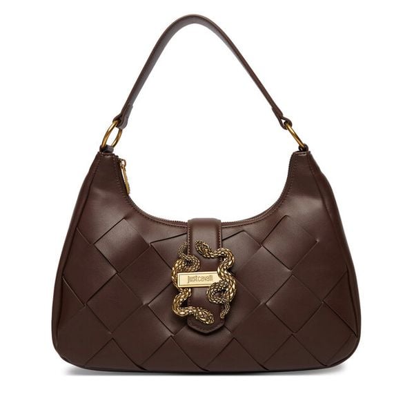 Torebka Just Cavalli. Brązowe torebki klasyczne Just Cavalli, bez wzorów, klasyczne, bez dodatków. Za 552.99 zł.