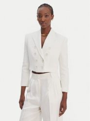 Elisabetta Franchi Marynarka G-I223-61E2-V690 Écru Regular Fit. Marynarki i żakiety Elisabetta Franchi, bez wzorów, z wiskozy, bez ramiączek. Za 2,939.00 zł.