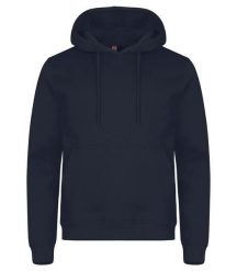 Clique Bluza z kapturem Miami z bawełny i poliestru z recyklingu – Navy. Niebieskie bluzy CLIQUE, m, bez wzorów, z bawełny, bez ramiączek, z kapturem. Za 172.75 zł.