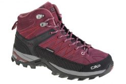 Buty trekkingowe damskie CMP Rigel Mid. Czarne trekkingi CMP, bez wzorów, z materiału, bez zapięcia, outdoorowe. Za 479.99 zł.