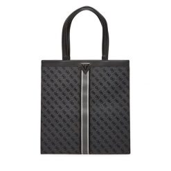 Torebka Guess. Szare shopper bag Guess, z aplikacjami, bez dodatków. Za 679.99 zł.