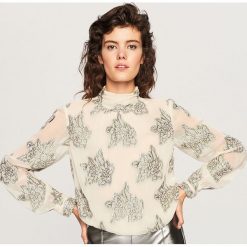 Bluzka we wzory - Beżowy. Bluzki marki Reserved. W wyprzedaży za 79.99 zł.