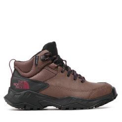 Trekkingi The North Face. Brązowe buty trekkingowe The North Face, bez zapięcia. Za 499.99 zł.
