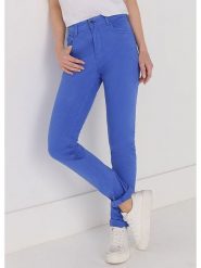 CIMARRON Spodnie w kolorze kobaltowym rozmiar: W34. Niebieskie spodnie materiałowe Cimarron, bez wzorów, z materiału. Za 149.31 zł.