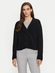 Marc O'Polo Kardigan 408 6059 61069 Czarny Relaxed Fit. Czarne swetry Marc O'Polo, l, bez wzorów, z bawełny, bez ramiączek. Za 329.99 zł.