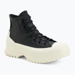Trampki damskie Converse Chuck Taylor All Star Lugged Winter 2.0. Czarne trampki Converse, bez wzorów, retro, bez zapięcia. Za 409.99 zł.