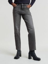 G-Star Dżinsy - Regular fit - w kolorze antracytowym rozmiar: W32/L34. Czarne jeansy G-Star, l, z aplikacjami, ze skóry, klasyczne, z podwyższonym stanem. Za 258.52 zł.