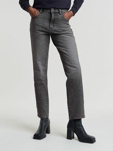 G-Star Dżinsy - Regular fit - w kolorze antracytowym rozmiar: W32/L34. Czarne jeansy G-Star, l, z aplikacjami, ze skóry, klasyczne, z podwyższonym stanem. Za 253.54 zł.