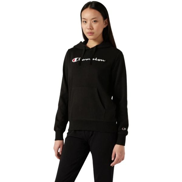 Bluza damska Champion Hooded Sweatshirt 118097. Czarne bluzy Champion, bez wzorów, casualowe, bez ramiączek, bez kaptura. Za 196.00 zł.