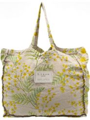 Madre Selva Shopper bag "Mimosa" w kolorze beżowo-żółtym - 42 x 36 x 7 cm rozmiar: onesize. Brązowe shopper bag Madre Selva, bez wzorów, z materiału, na ramię, bez dodatków. Za 136.45 zł.