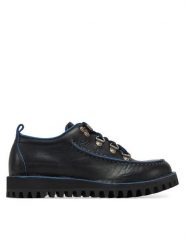 Fracap Półbuty M61 Czarny. Czarne półbuty wsuwane Fracap, bez wzorów, ze skóry, bez obcasa, na płaskiej podeszwie. Za 989.99 zł.