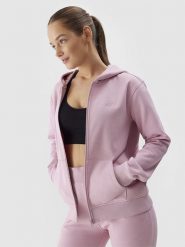 4F Bluza w kolorze jasnoróżowym rozmiar: XS. Różowe bluzy 4f, xs, bez wzorów, bez ramiączek, bez kaptura. Za 83.81 zł.
