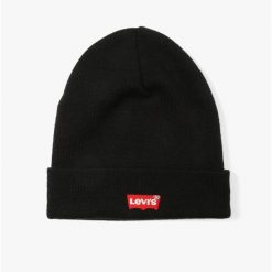 Czapka z daszkiem 230791-11 59 CZAARNY. Czarne czapki z daszkiem Levi's, bez wzorów, z materiału, eleganckie. Za 110.80 zł.