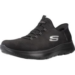 Buty do chodzenia damskie Skechers Bbk Summit. Czarne buty do biegania Skechers, bez wzorów, z materiału, bez zapięcia, do biegania. Za 342.99 zł.