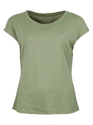 Peak Mountain Koszulka funkcyjna "Azoka" w kolorze khaki rozmiar: L. Brązowe t-shirty sportowe Peak Mountain, l, bez wzorów, z materiału, bez ramiączek, outdoorowe. Za 82.99 zł.