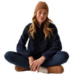 Bluza Polarowa Damska Abstrakcja Borg Suwak Do Połowy Frankie. Czarne bluzy z kapturem Regatta, xl, w abstrakcyjne wzory, z materiału, bez kaptura, trekkingowe. Za 88.99 zł.