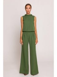 Made of emotion Kombinezon w kolorze zielonym rozmiar: M. Zielone kombinezony Made Of Emotion, m, bez wzorów, bez kołnierzyka, bez ramiączek. Za 269.75 zł.