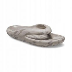 Japonki Dla Dorosłych Crocs Mellow Marbled Flip. Brązowe japonki Crocs, bez wzorów, z materiału. Za 181.99 zł.