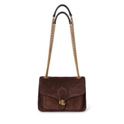 Torebka LAUREN RALPH LAUREN. Brązowe kopertówki Lauren Ralph Lauren, bez wzorów, wizytowe, bez dodatków. Za 1,599.00 zł.