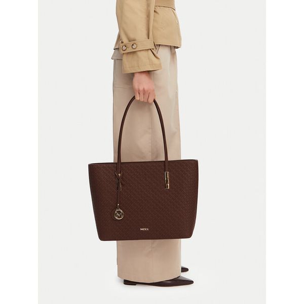 Torebka MEXX. Brązowe shopper bag Mexx, bez wzorów, bez dodatków. Za 159.99 zł.