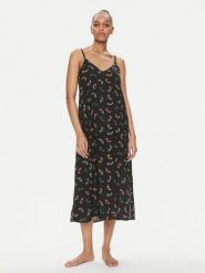 DKNY Koszula nocna YI00005 Czarny. Czarne koszule nocne DKNY, s, bez wzorów, z wiskozy, bez ramiączek. Za 399.99 zł.
