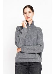 ASSUILI Sweter w kolorze szarym rozmiar: 36. Szare swetry Assuili, bez wzorów, klasyczne, bez ramiączek. Za 173.99 zł.