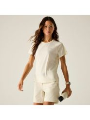 Dare 2b Koszulka sportowa "Nimble" w kolorze kremowym rozmiar: 36. Brązowe t-shirty sportowe Dare 2b, s, bez wzorów, z materiału, bez ramiączek, outdoorowe. Za 57.47 zł.