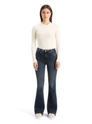 Scotch & Soda Dżinsy - Flared fit - w kolorze granatowym rozmiar: W30/L32. Niebieskie jeansy Scotch & Soda, l, z aplikacjami, klasyczne, z podwyższonym stanem. Za 216.22 zł.