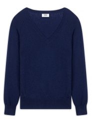 AUTHENTIC CASHMERE Kaszmirowy sweter "Giusalet" w kolorze granatowym rozmiar: L. Niebieskie swetry AUTHENTIC CASHMERE, l, bez wzorów, z kaszmiru, bez ramiączek. Za 330.67 zł.