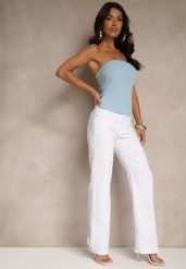 Białe Jeansy z Bawełny Ozdobione Aplikacjami 3D Tilalisse. Białe jeansy Renee, na lato, l, z aplikacjami, z bawełny, eleganckie. W wyprzedaży za 111.99 zł.
