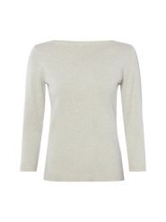 Brookshire Sweter z dzianiny Kobiety Bawełna szary, XL. Szare swetry brookshire, xl, bez wzorów, z bawełny, eleganckie, bez ramiączek. Za 79.95 zł.