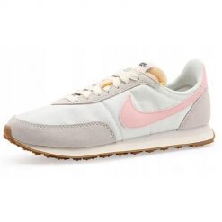 Buty do chodzenia damskie Nike Waffle Trainer 2. Białe buty do biegania Nike, bez wzorów, z materiału, bez zapięcia, do biegania. Za 425.00 zł.