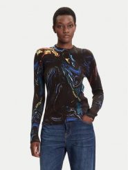 Desigual Sweter Butterfly Lacroix 25WWJF05 Czarny Regular Fit. Czarne swetry Desigual, m, bez wzorów, z syntetyku, bez ramiączek. Za 239.99 zł.