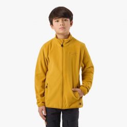 Bluza Polarowa Rozpinana Hiking Junior Swedemount Tromsö. Żółte bluzy bez kaptura SWEDEMOUNT, na zimę, bez wzorów, z polaru, narciarskie. Za 149.99 zł.