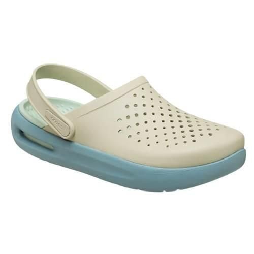 Buty do chodzenia damskie Crocs Inmotion Clog. Białe buty treningowe Crocs, bez wzorów, z materiału, bez zapięcia, trekkingowe. Za 263.99 zł.