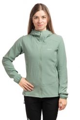 Bluza trekkingowa damska Quantra Pro Hoody Women. Zielone bluzy RAB, s, bez wzorów, z materiału, bez ramiączek, z kapturem. Za 649.99 zł.