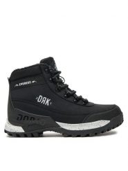 Dorko Trapery Everest DS24F00W Czarny. Czarne traperki Dorko, bez wzorów, ze skóry, bez obcasa, bez zapięcia. Za 289.99 zł.