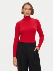 Kontatto Golf 3M0117 Czerwony Slim Fit. Czerwone swetry Kontatto, m, bez wzorów, z syntetyku, bez ramiączek. Za 179.99 zł.