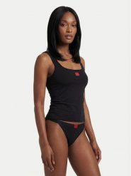 HUGO Top 50557181 Czarny Regular Fit. Czarne topy Hugo, xl, bez wzorów, z syntetyku, bez kołnierzyka, bez ramiączek. Za 199.99 zł.