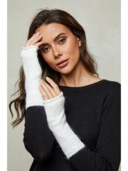 Soft Cashmere Rękawiczki w kolorze białym rozmiar: onesize. Białe rękawiczki Soft Cashmere, bez wzorów, prążkowane. Za 86.99 zł.