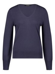 TAIFUN Sweter w kolorze granatowym rozmiar: 44. Niebieskie swetry Taifun, bez wzorów, ze splotem, bez ramiączek. Za 140.86 zł.