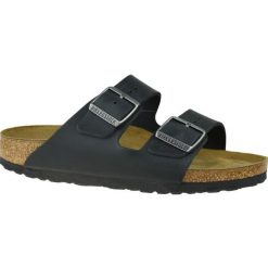 Klapki Birkenstock Arizona Nu Oiled Sfb 752483 czarne. Czarne klapki bez wzorów, z materiału, casualowe, bez obcasa, bez zapięcia. Za 682.27 zł.