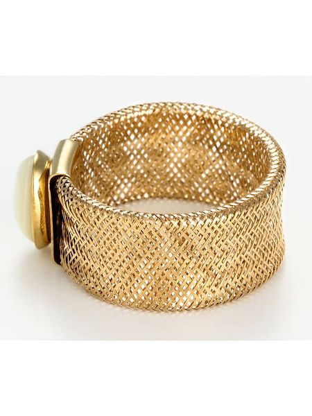 OR ÉCLAT Złoty pierścionek "Nacre flamboyant" rozmiar: onesize. Żółte pierścionki Or Éclat, z perłą, złote. Za 655.78 zł.