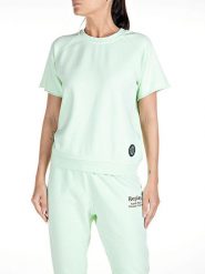 Replay Bluza w kolorze miętowym rozmiar: M. Zielone bluzy Replay, m, bez wzorów, z bawełny, bez ramiączek, bez kaptura. Za 162.87 zł.